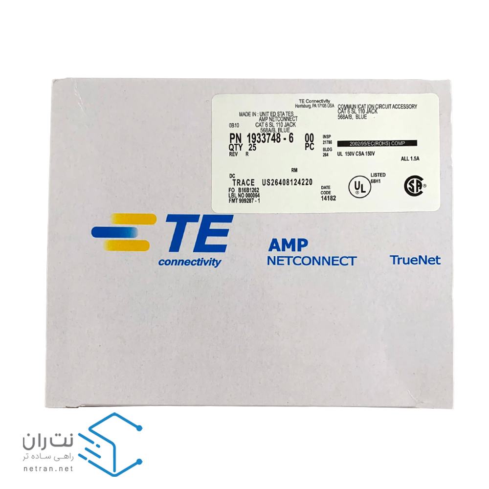 کیستون شبکه امپ Cat6 UTP-4